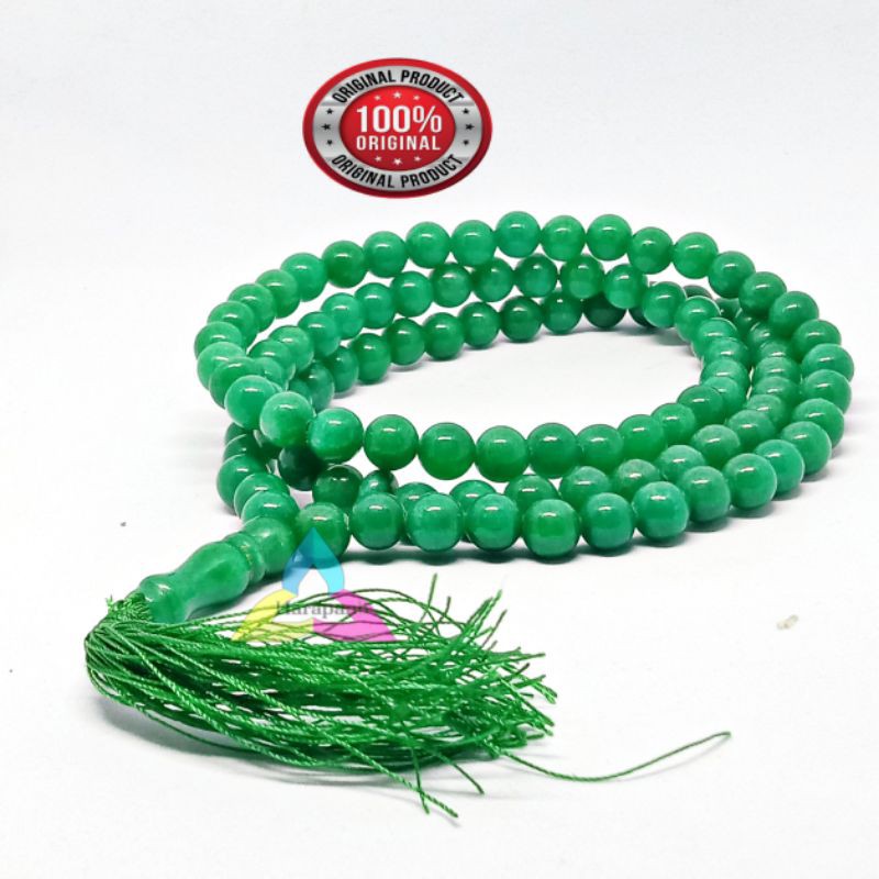 TASBIH BATU GIOK HIJAU ASLI ISI 99