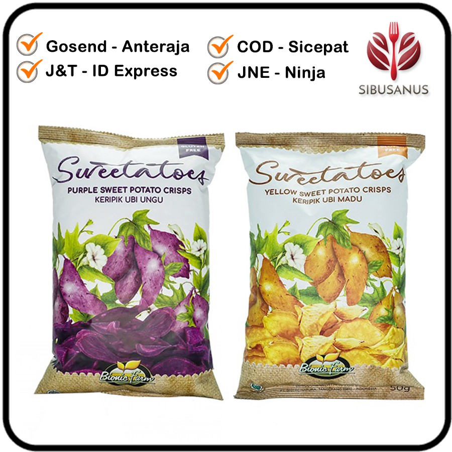 

BIONIC FARM SWEETATOES KERIPIK Ubi Madu Ungu 50gr