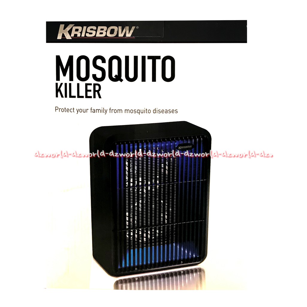 Krisbow Mosquito Killer Alat Perangkap Nyamuk Indoor dan Outdoor Kipas Ganda 9watt Daya Hisap 2x Lebih Baik Kris Mosquito Kiler Black Hitam