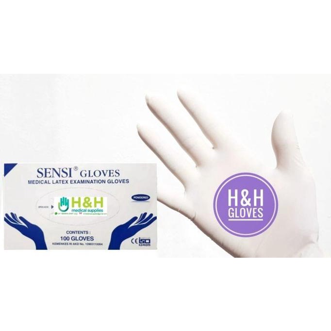 Sarung Tangan Sensi /Sarung Tangan Latex Sensi Powder / Sarung Tangan