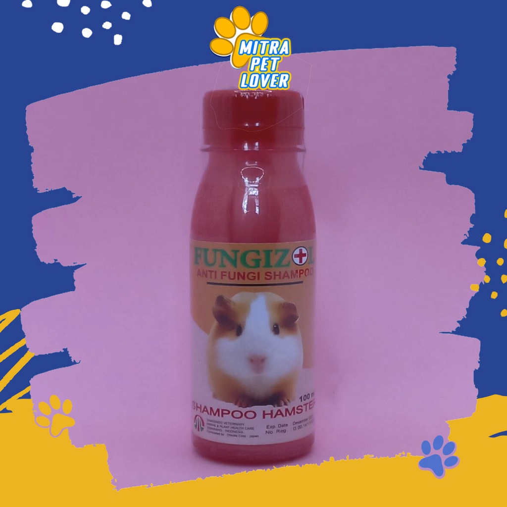 SHAMPO HAMSTER -  FUNGIZOL H SHAMPOO 100 ML - ANTI JAMUR &amp; SAKIT KULIT - BULU LEMBUT WANGI BERSIH MENGHALUSKAN LEMBUTKAN - SAMPO - MURAH GARANSI KUALITAS ASLI ORIGINAL - PET ANIMAL TAMASINDO OBAT KESEHATAN &amp; VITAMIN TERNAK HEWAN PELIHARAAN MITRAPETLOVER