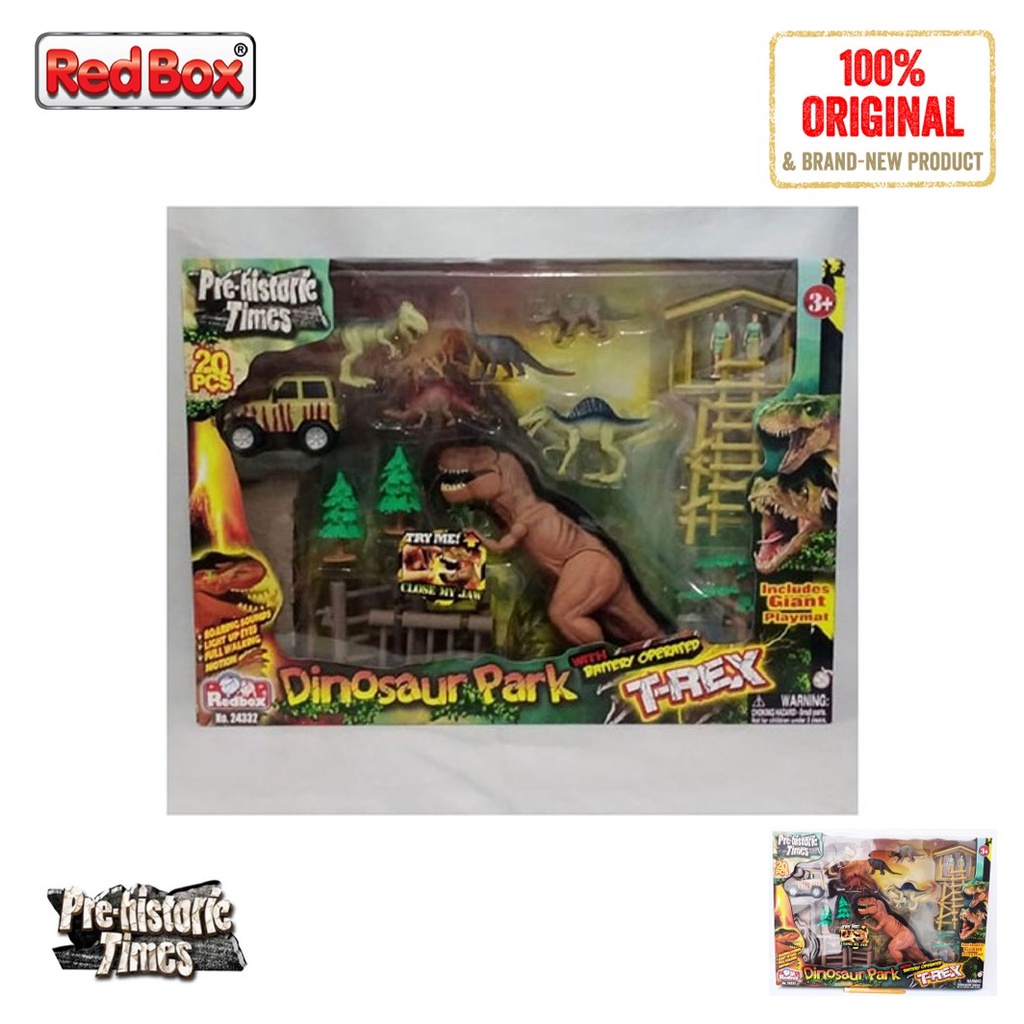 Red Box Toys Pre-Historic Times T-Rex Dinosaur Park Light and Sound 20 pcs 24332 RedBox Dinosaurus B