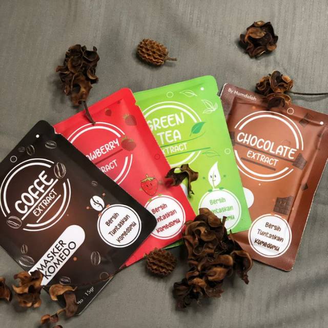 MASKER GELATIN KOMEDO BY HAMDALAH 15gr HALAL PRODUCT EKSTRA BONUS