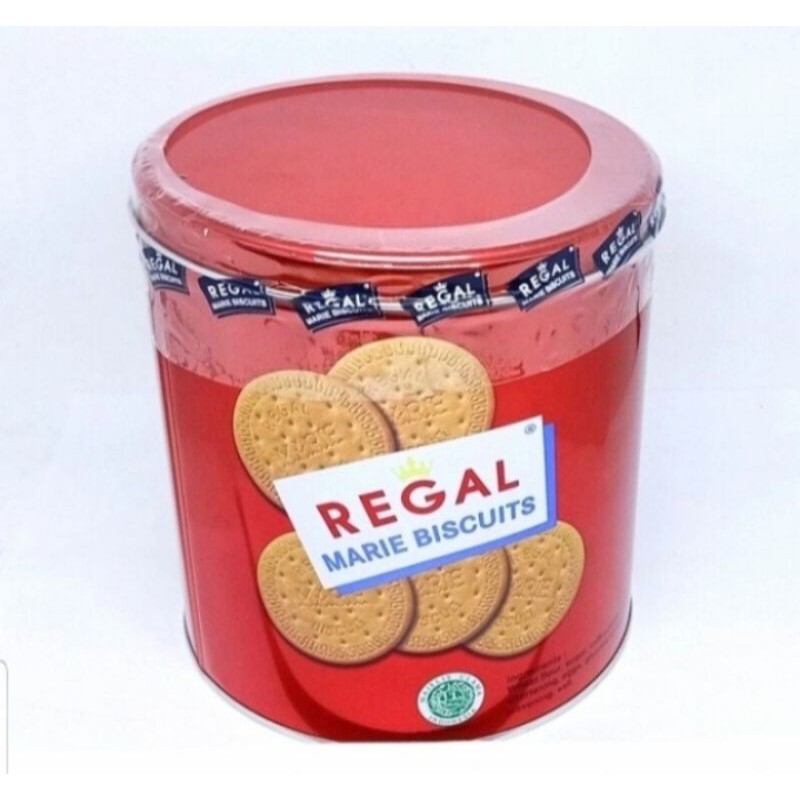 

Regal Biskuit Marie Kaleng 550gr/Biskuit Regal Marie/Biscuits Regal Marie/Regal Kaleng