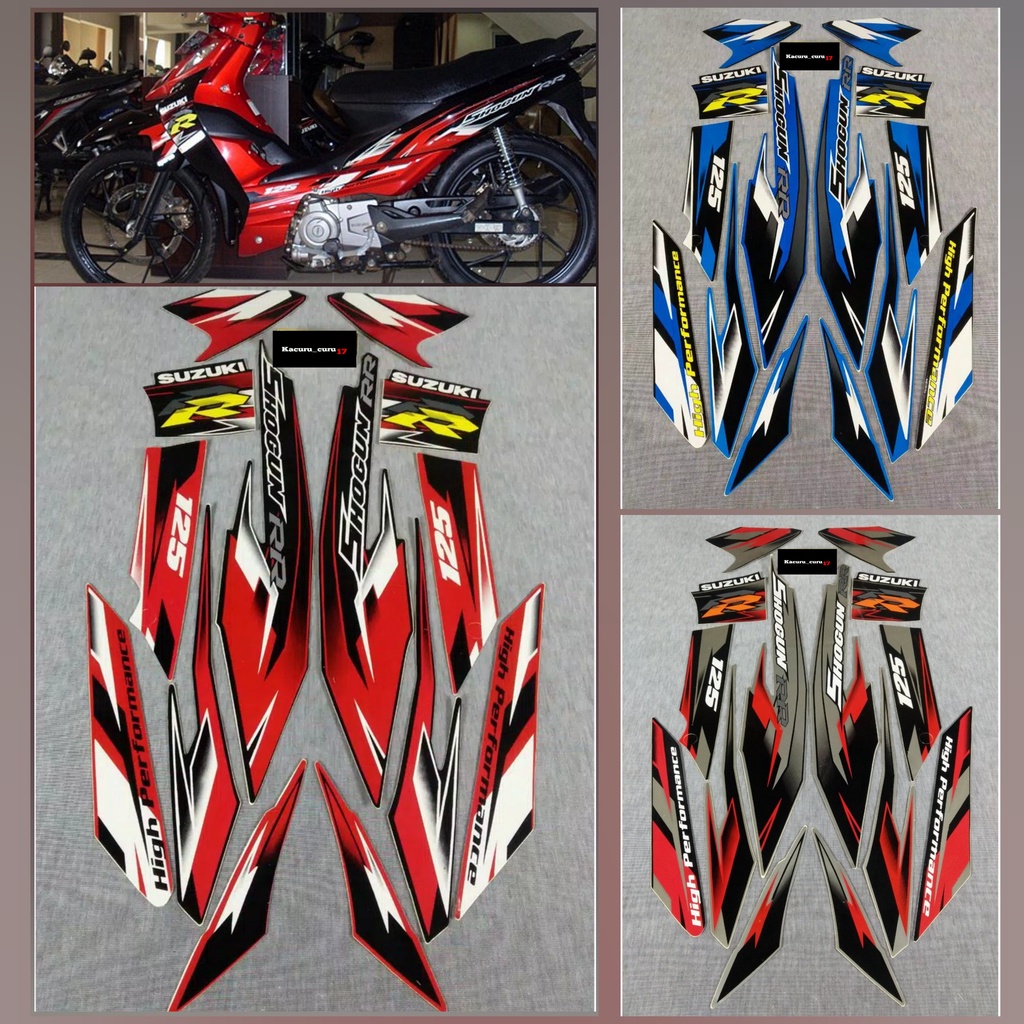 Stiker Motor Standar Suzuki Shogun RR 2010 (BISA COD)