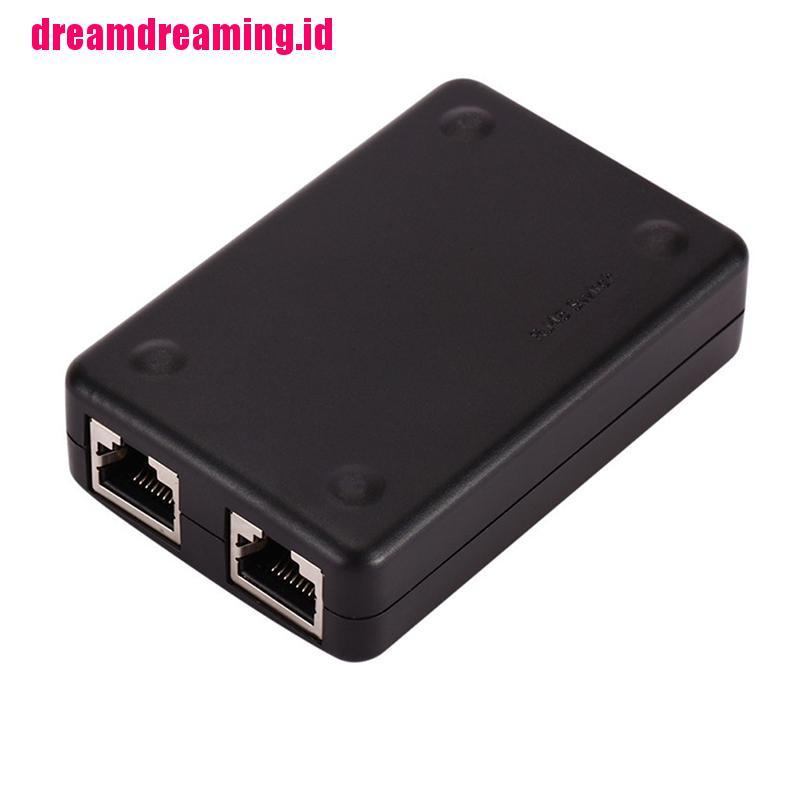 (dreamdreaming.id) Hub Switch Box Jaringan Ethernet Lan RJ45 2 Port