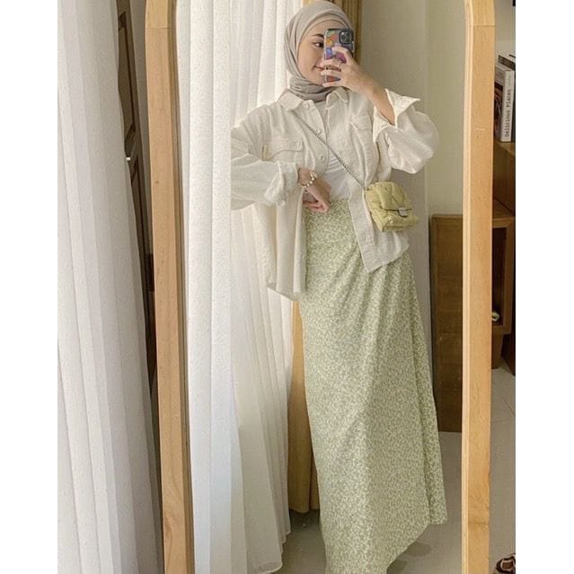 BEFAST - ZFF OOTD Rok KAMILA / Gamar A Line Shakila Skirt / Pakaian Rok Maxy Wanita / Fashion Wanita Hijab Trendy / Rok Motif Kekinian Remaja ABG / Outfit Cewe Kue Terlaris / Rok Casual / Termurah