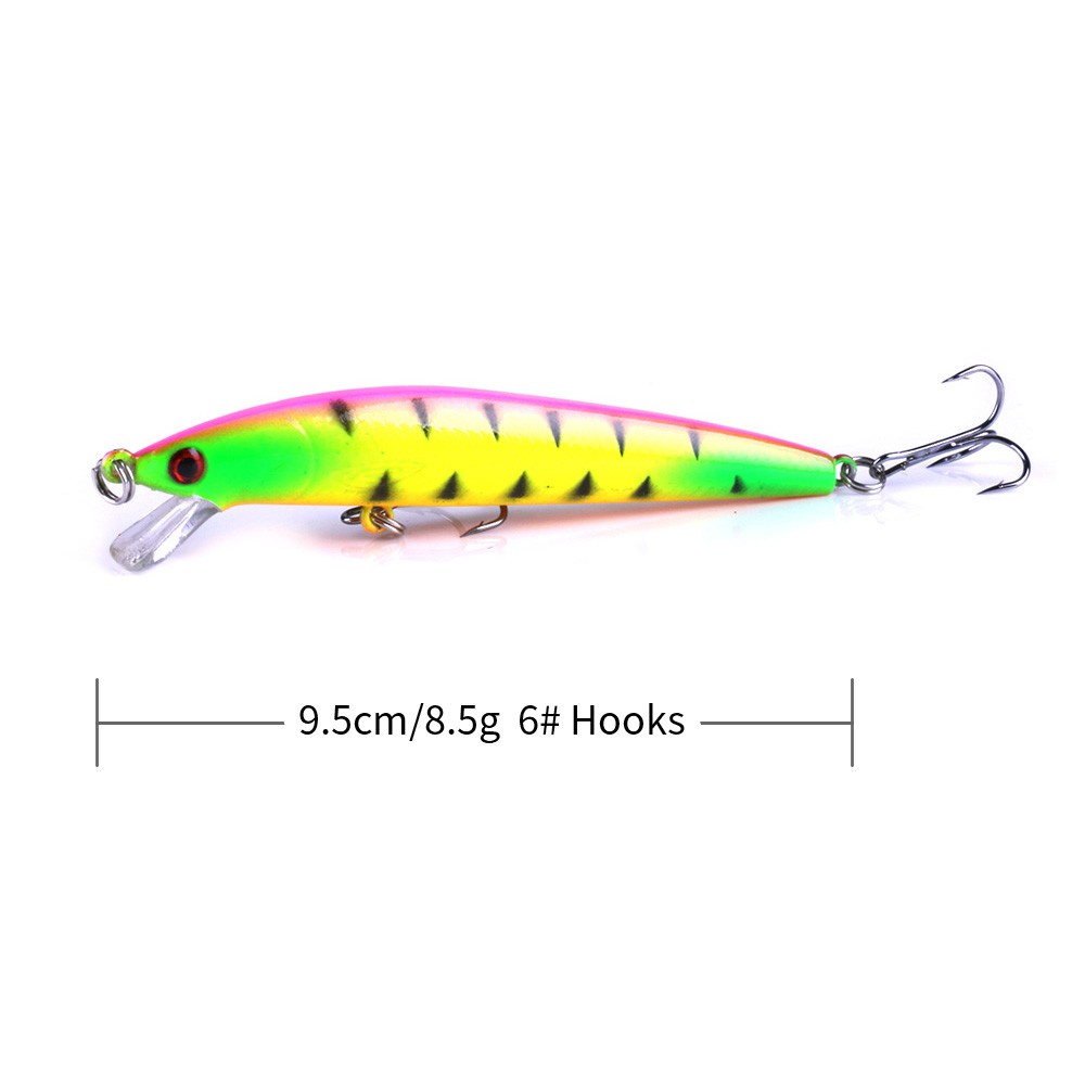 HENGJIA 20Buah Set Umpan Minnow Pancing Crankbait Popper Fishing Lure Wobbler Bait Ikan With Kotak