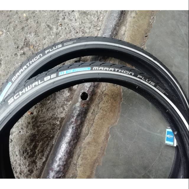 Ban luar sepeda Schwalbe marathon plus 16 349 for seli foldingbike sepeda lipat