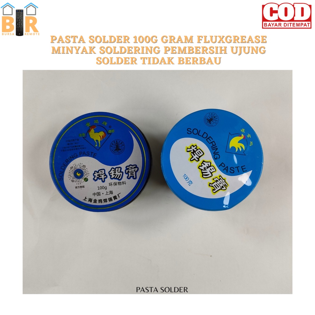 PASTA SOLDER 100G GRAM FLUXGREASE MINYAK SOLDERING PEMBERSIH UJUNG SOLDER TIDAK BERBAU