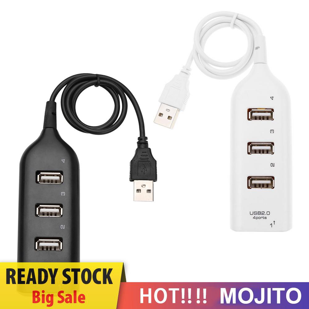 Mojito Hub Splitter 4 Port Usb 2.0 Kecepatan Tinggi 5mbps