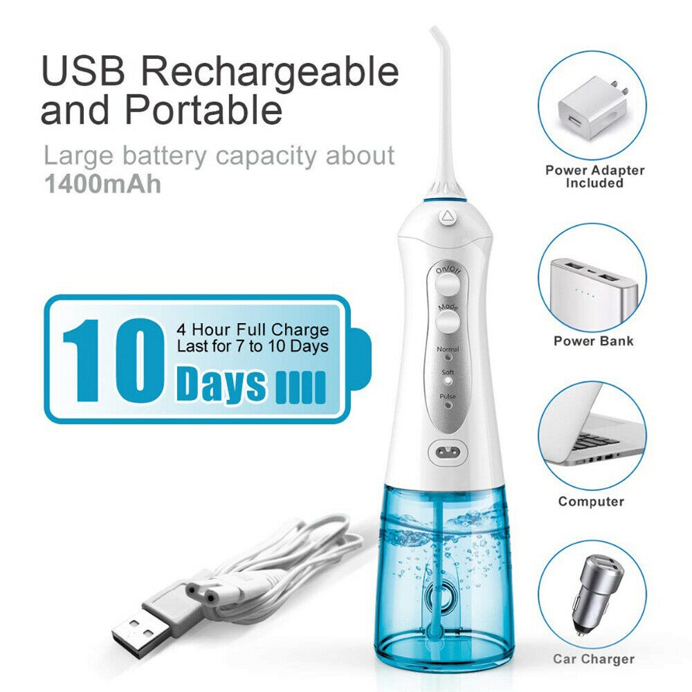 Portable Oral Irrigator Water Flosser Dental Electric Floss FC1591