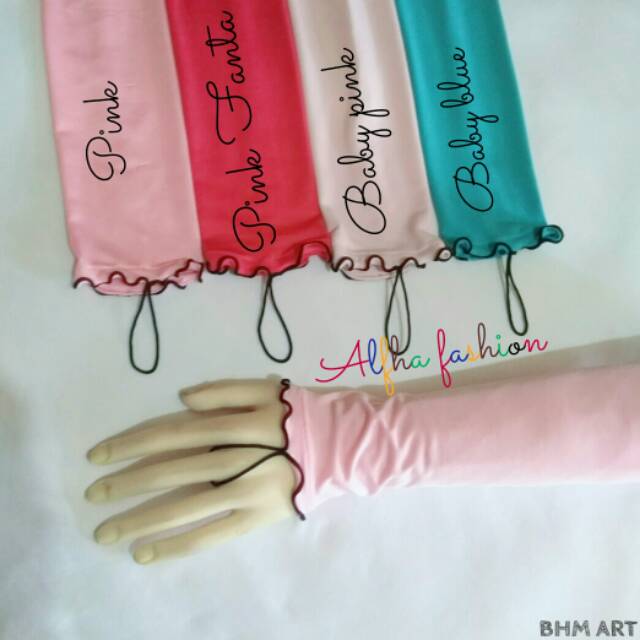 Handsock curly 1 layer /manset tangan wanita /handsock syari /handsock jempol /handsock murah