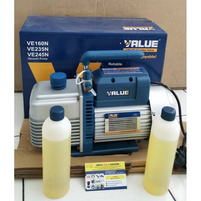 vacum pump 1/2 pk value