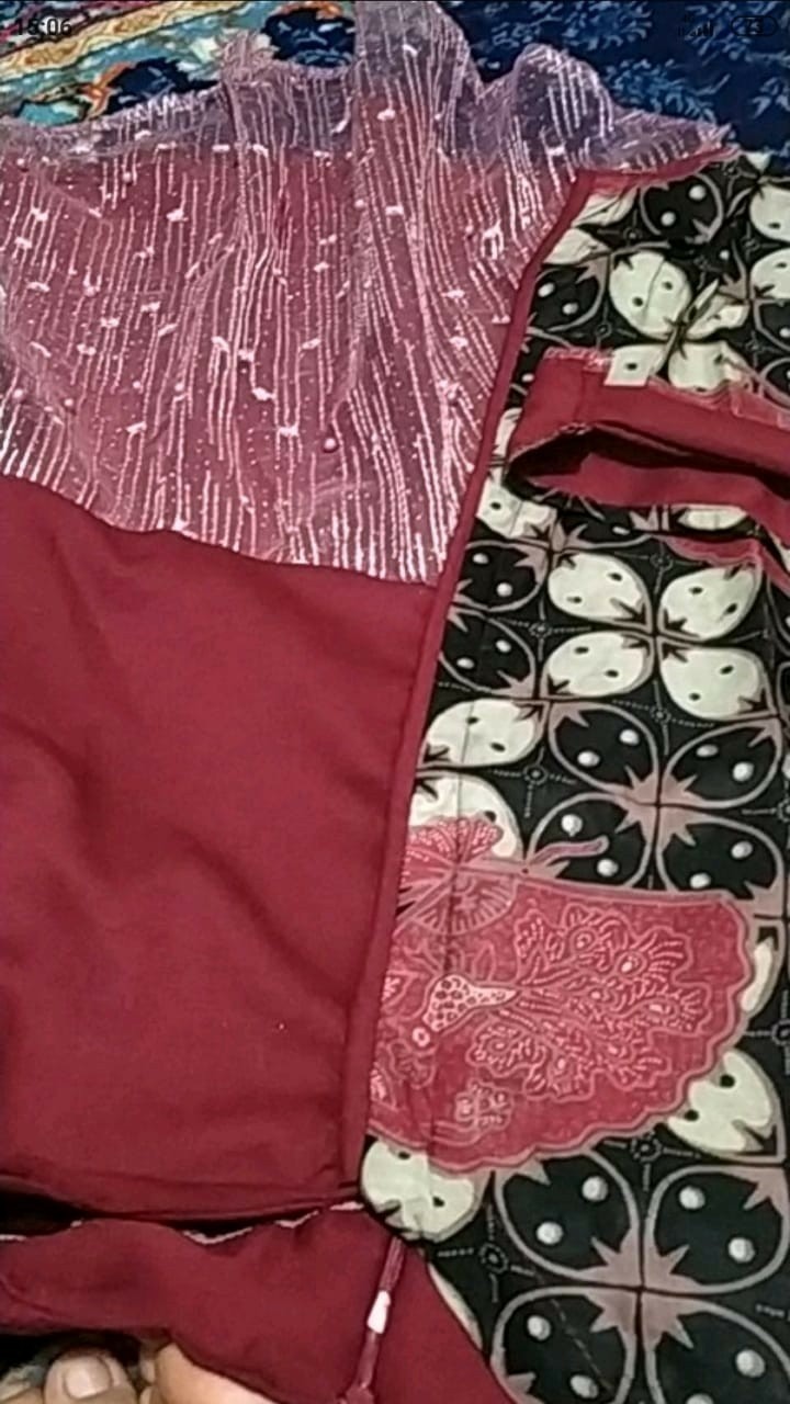 M-l-xl-xxl Baju Batik Wanita Shibori Asj Sa Hrb026 Blouse Tile Batik Terlaris Asli Pekalongan