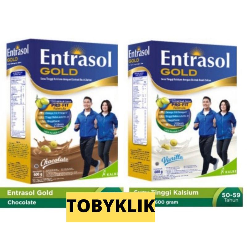 

Entrasol gold 170gr rasa vanila dan coklat