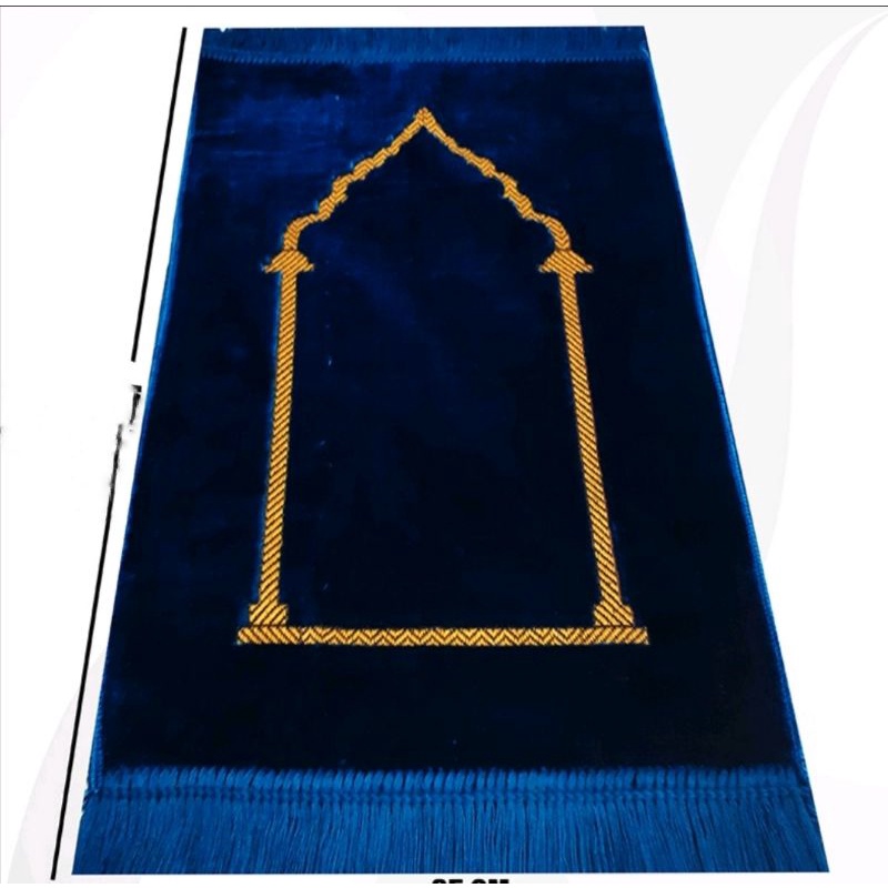 Sajadah turky polos warna Sajadah bludru halus elegan
