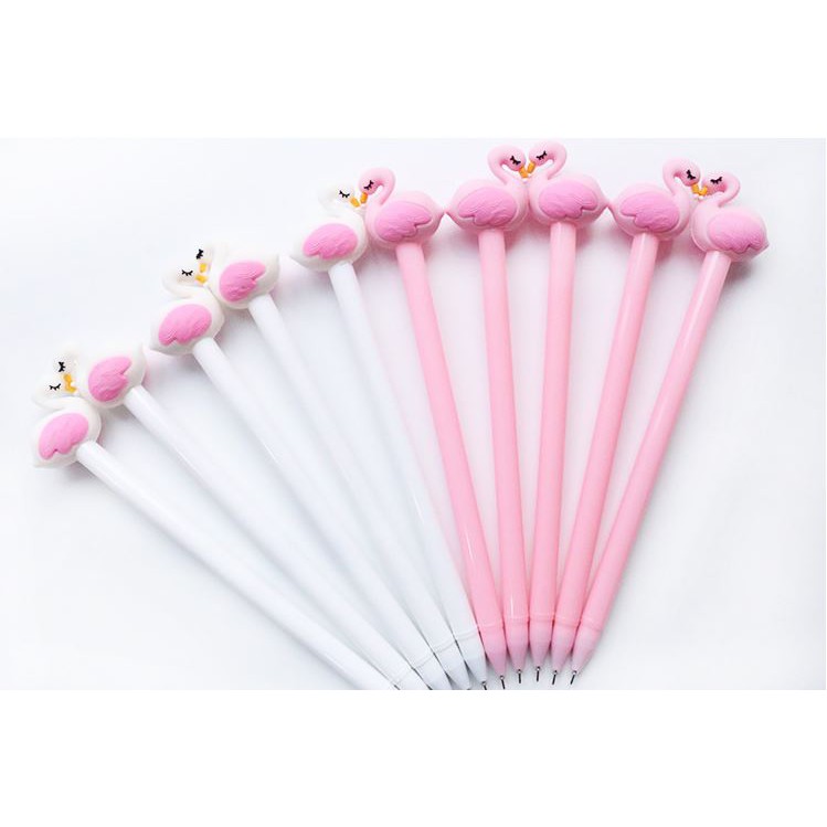 OILA pen gel alat tulis stationary bolpoin burung flaminggo pulpen (4A2) spe039