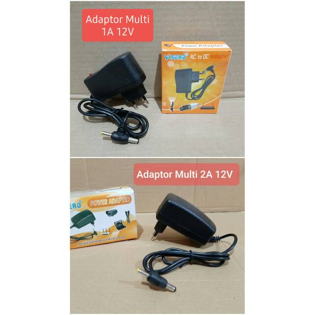 ADAPTOR MULTIFUNGSI / VISERO Adaptor Charger 1A 2A / ADAPTOR CCTV Power Supply Camera Cctv AC