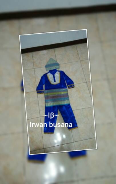 Baju adat anak2 bangka belitung ( size XXL anak SMP )