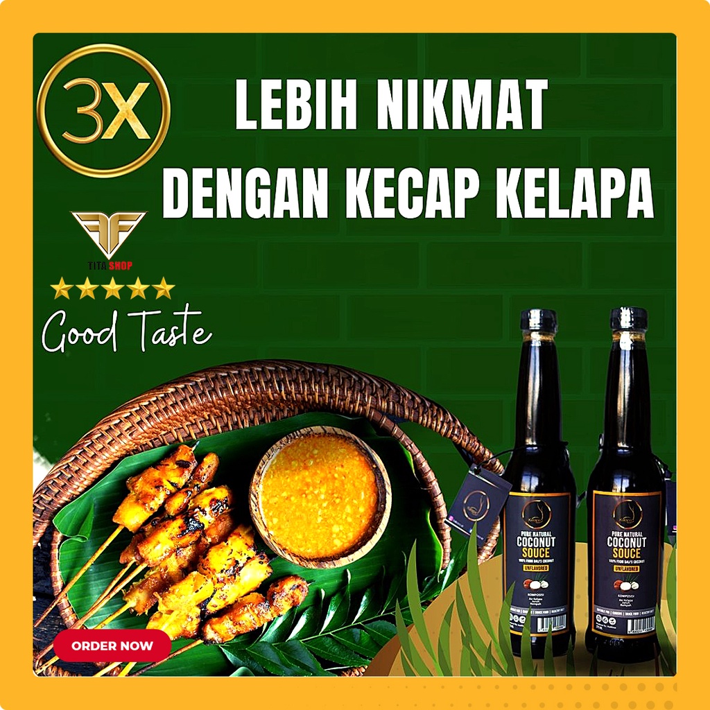 

Kecap Kelapa Tanpa pengawet Original, Sehat, Vegan, Tanpa MSG , Murah Coconut Aminos