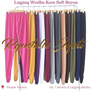 Legging Wudhu Kaos Soft Rayon Premium Rynstelle