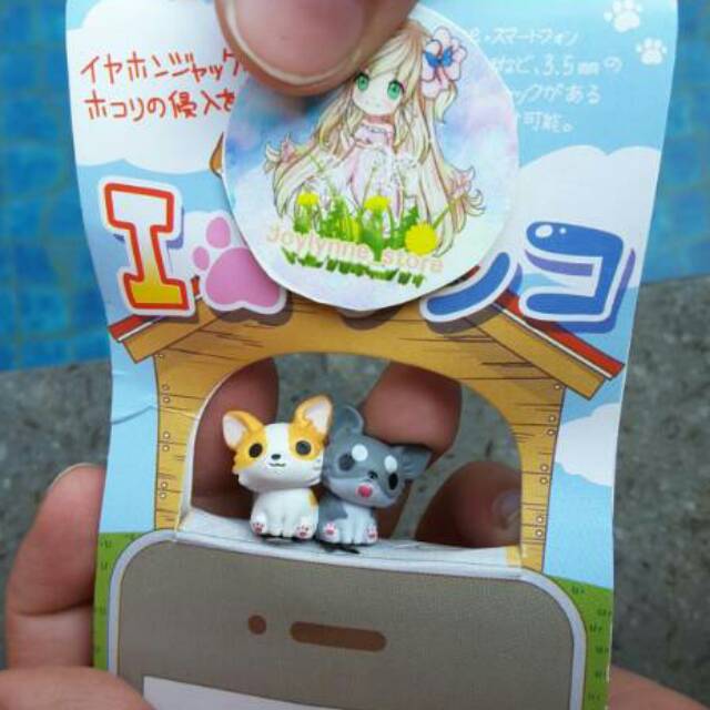 Puppy dust plug earphone jack pluggie hobi hadiah kado koleksi niconico nekomura dog