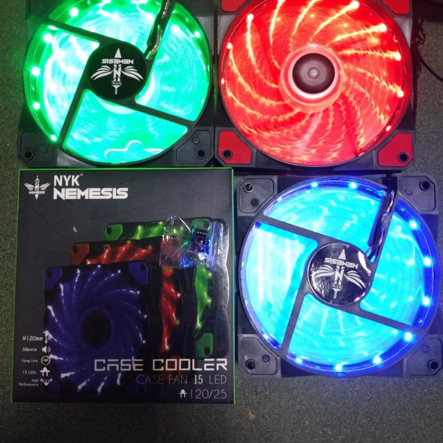 Fan Casing 12Cm NYK Gaming RING LED  Garansi Resmi NYK 1 Tahun extra fan 12cm led strip