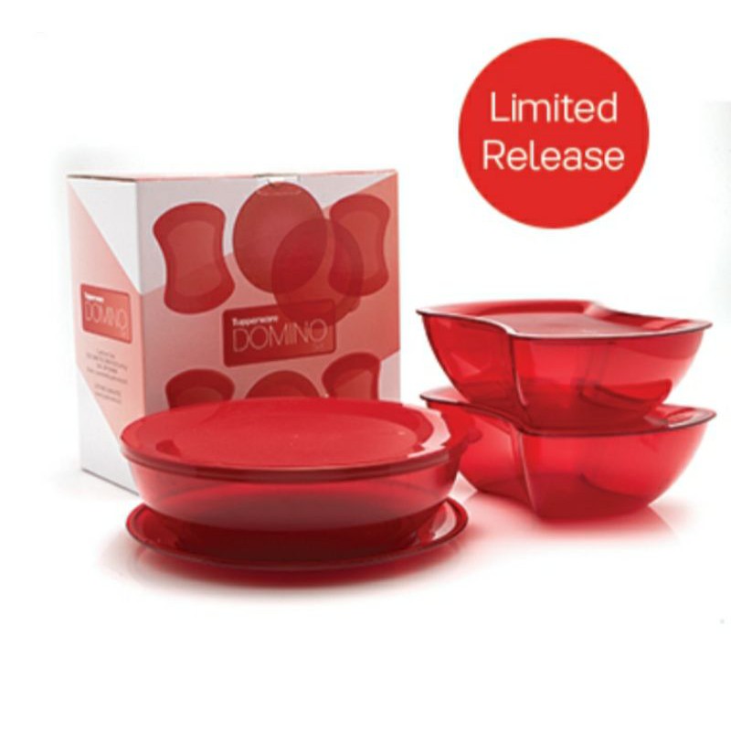 Domino set tupperware