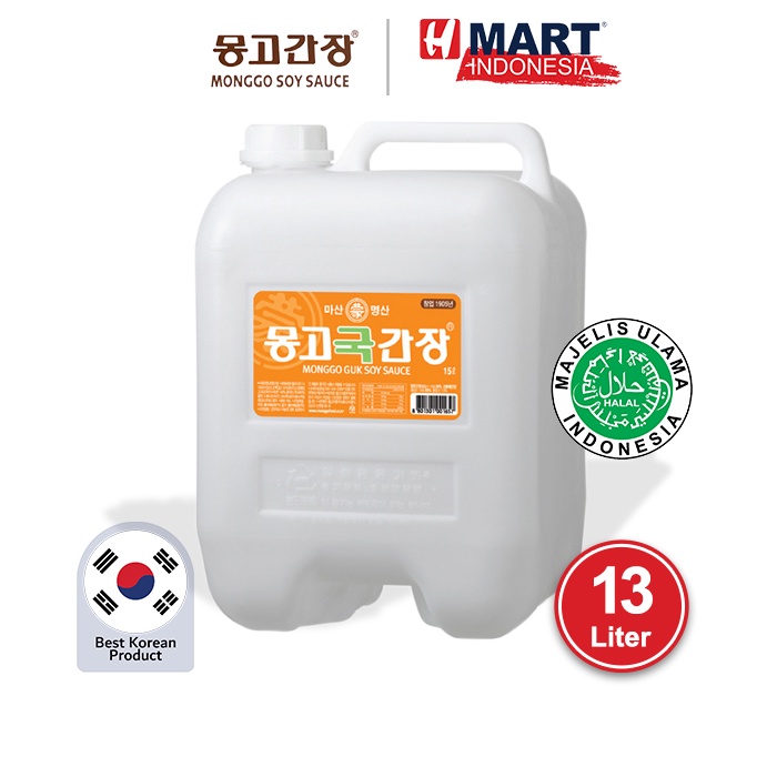 Monggo Guk Soy Sauce - Kecap Asin Asli Korea 13L - HALAL