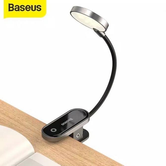 Baseus Comfort Reading Mini Clip Lamp LED Lampu Baca Jepit Clip On Original Baseus