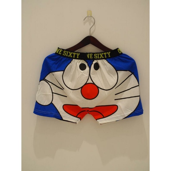 celana boxer dewasa berkarakter doraemon