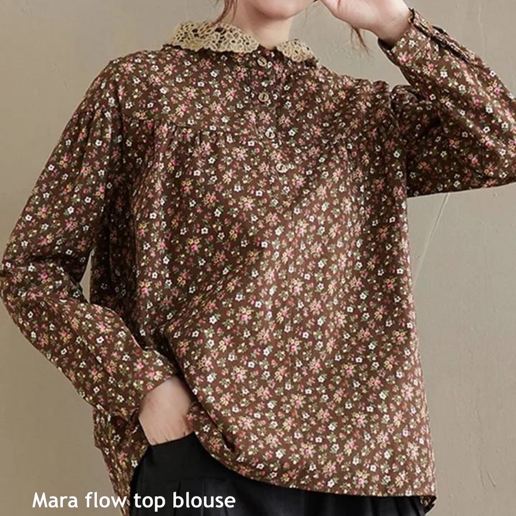 Mara flow top blouse - Thejanclothes