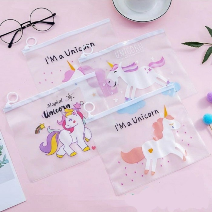 

Tas Kosmetik Tempat Pensil Atk Zipper Bag Organizer Multifungsi