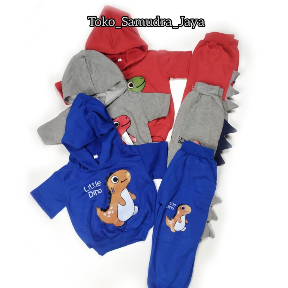 Setelan anak laki laki Baju Dinosaurus anak hoodie anak laki laki Baju anak 1-6 Tahun