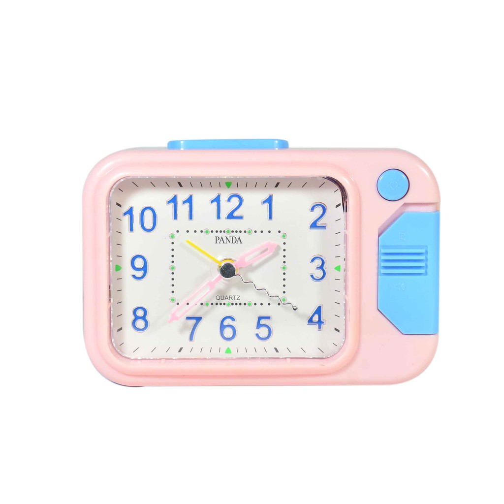 Jam Meja Weker Beker Alarm Clock Dual Mode Kring Melody Dengan Lampu P2803