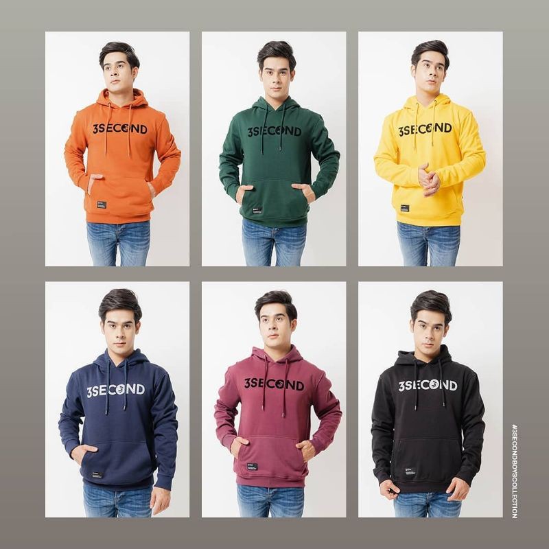 JAKET HOODIE 3SECOND PRIA COWOK ORIGINAL TERBARU FASHION PRIA JAKET BASIC 3SECOND PRIA ORI