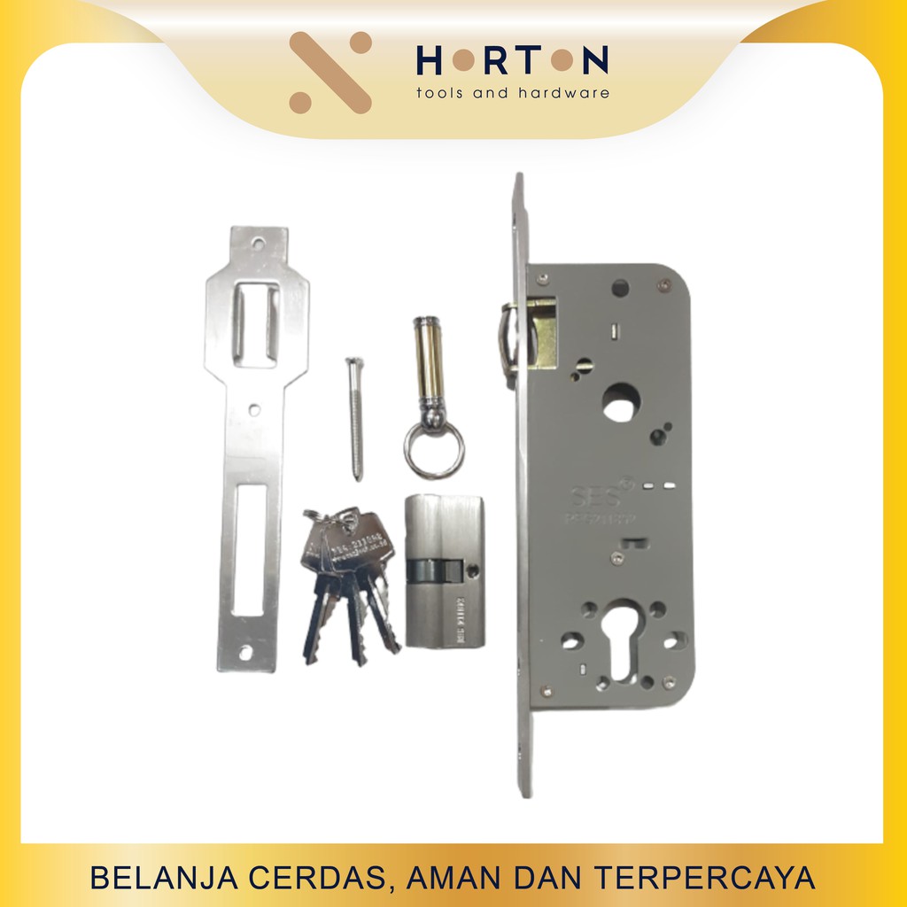 Body Kunci Pintu Pelor (Silver) SES