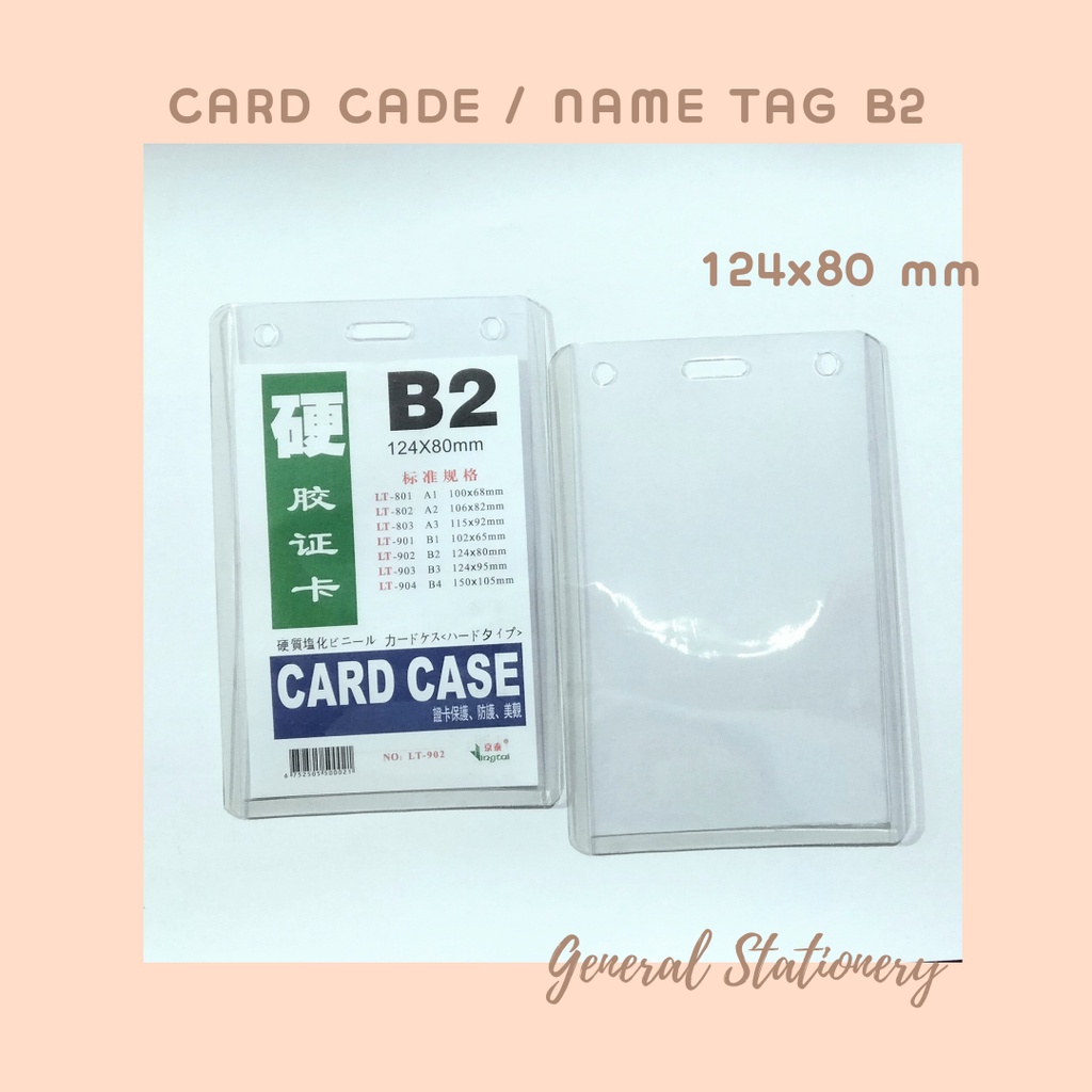 Name Tag Ukuran B2 / ID Card / Card Case B2 (Pak)