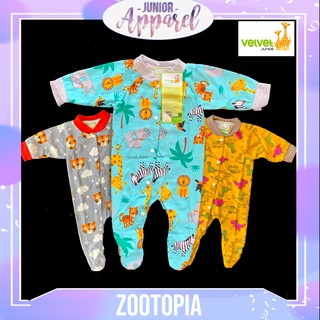  Velvet  Junior  3 pcs Sleepsuit Tanpa Topi Baju Tidur Piyama 