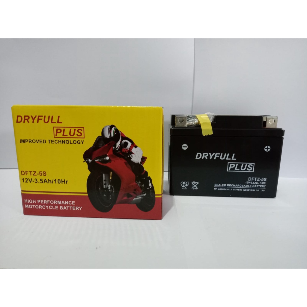 Aki Motor Yamaha Mio M3 MIO J MIO GT MIO SOUL GT GTZ5S DRYFULL Accu Kering ORIGINAL MURAH