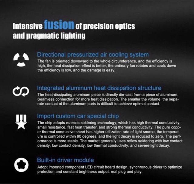 ORIGINAL LED H4 Mi2LED IMPORT CUSTOM CHIPS