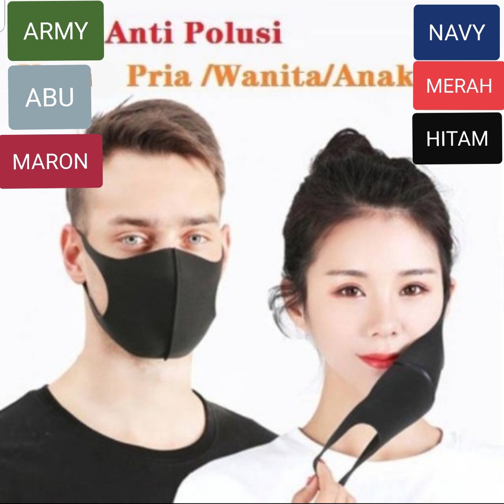 Skoola Masker Kain Scuba Korea Masker Pelindung Debu