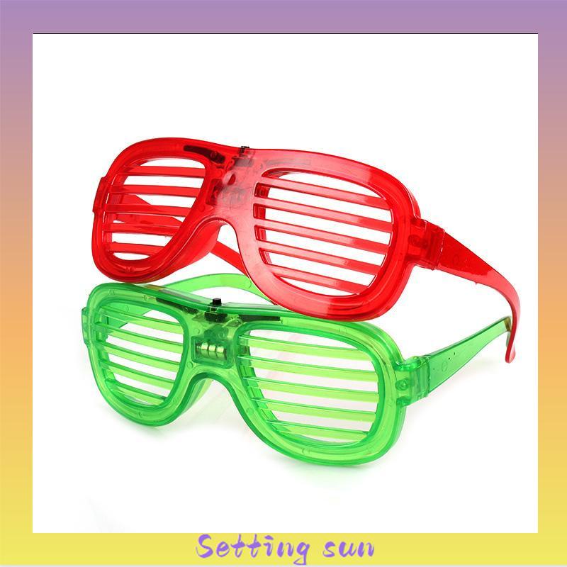 LED Kacamata Nyala Malam Colorful Eyeglass Aksesoris Fashion TN