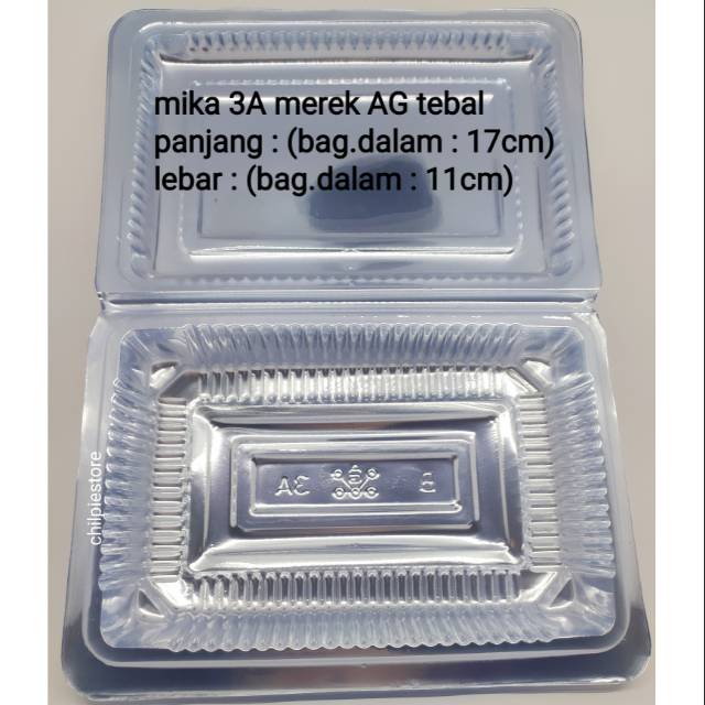 [100 lembar] mika 3A AG tebal / mika 3A / mika bx 3A / mika siomay