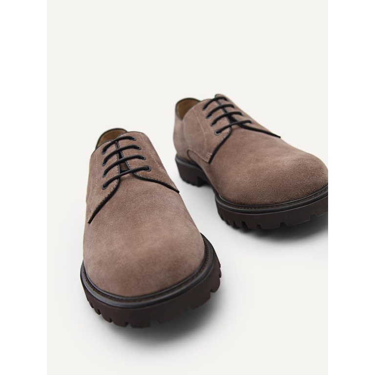 SEPATU PEDRO PRIA ORIGINAL PANTOFEL DERBY CASUAL FORMAL COKLAT PM145