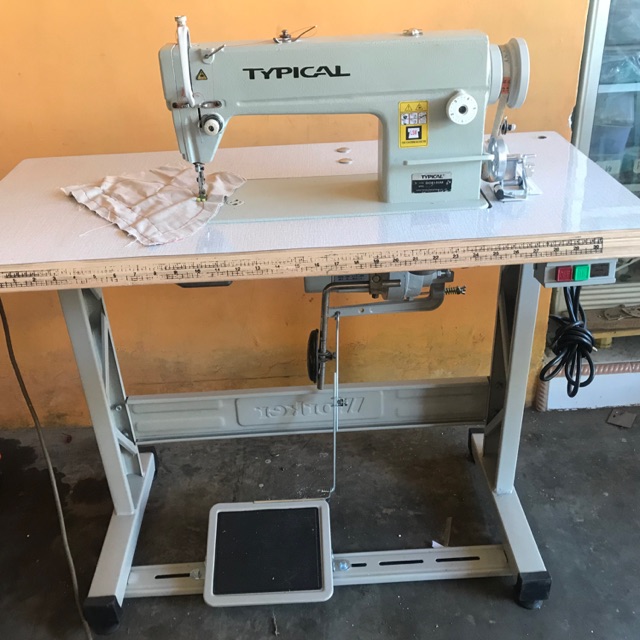 MESIN JAHIT TYPICAL GC JARUM 1 FULL ASSESORIS minyak v/belt dll