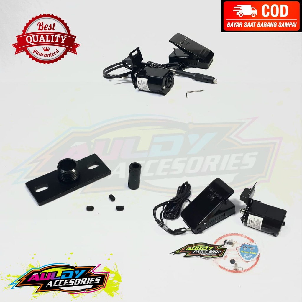 Dudukan Bor Tuner Cun Cuner Set Dinamo Mesin Jahit