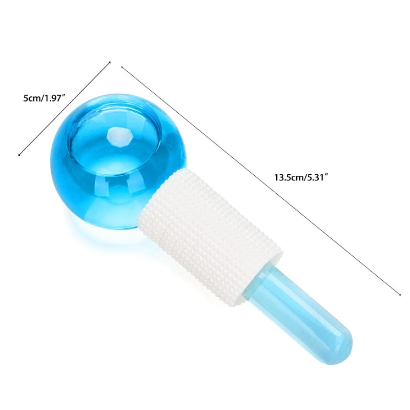 2pcs Bola Dunia Wajah Untuk Alat Pijat Roller Wajah Pemijat Kulit Dingin Pengencang