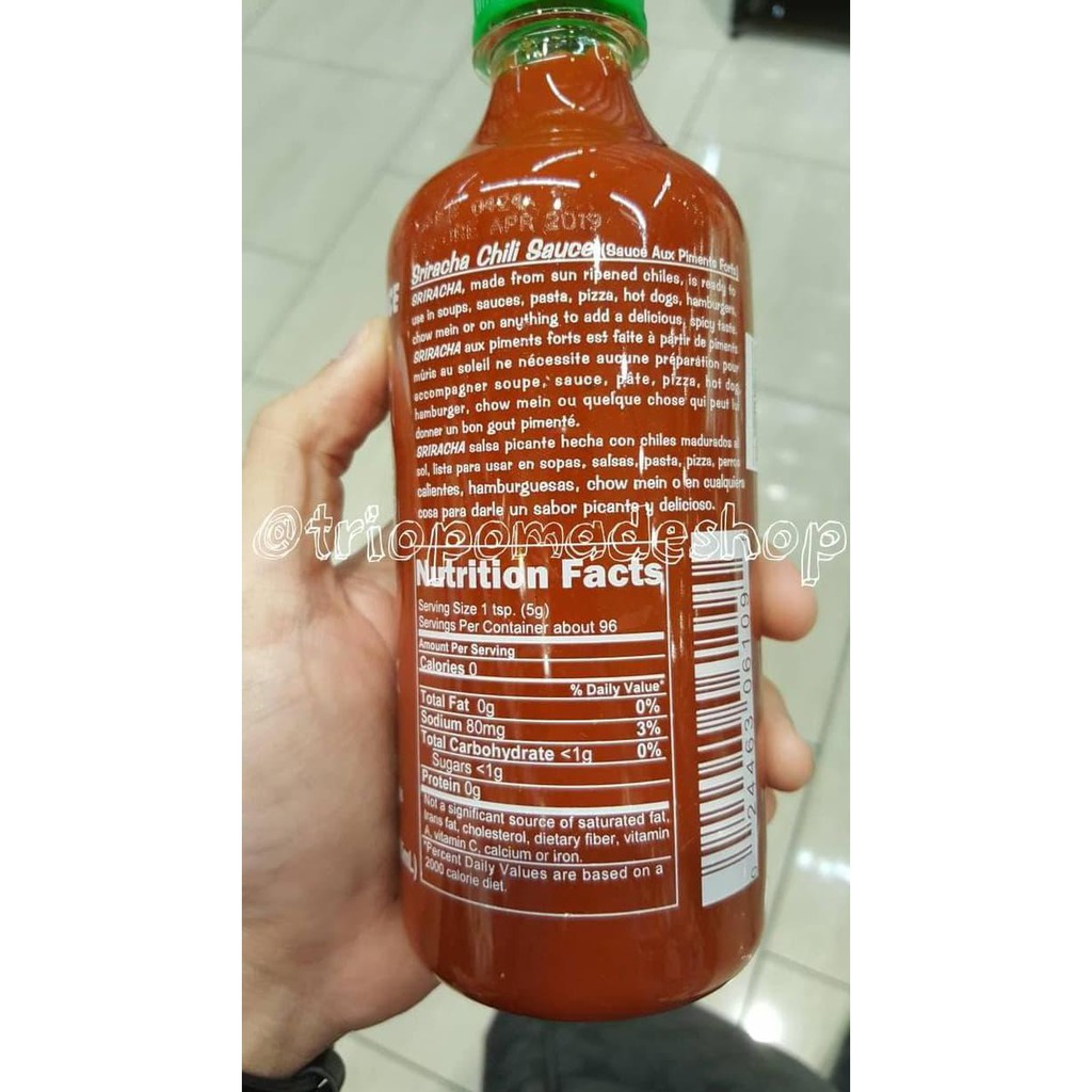

Dijual Sriracha Huy Fung Sambal Sauce Original Usa Termurah Terlaris